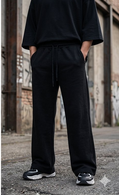 Pantalon Wide Leg VØID — vue principale, coupe ample droite